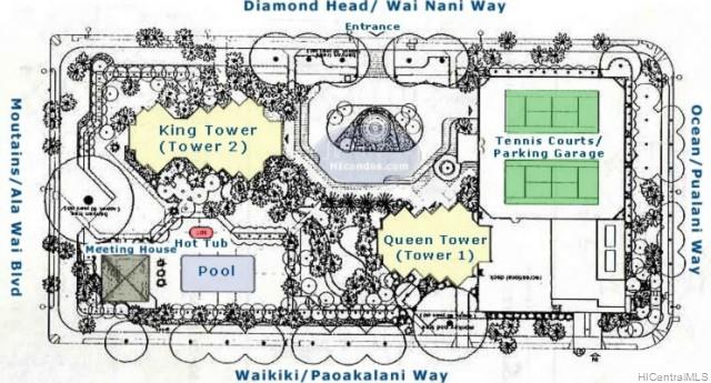 300 Wai Nani Way, Honolulu, HI, 96815 Liliuokalani Gardens , Unit II-1115 